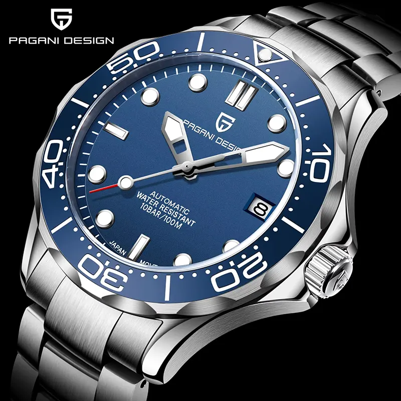 Pagani Design '007' James Bond Seamaster Blue Dial Men's Watch- PD-1667